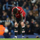 United’s Victor Lindelof, looking sullen